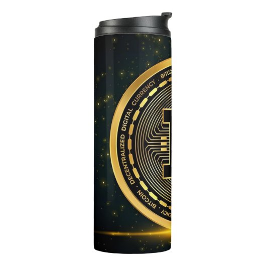 Bitcoin Crypto- Thermosbeker (Gedraaid links)