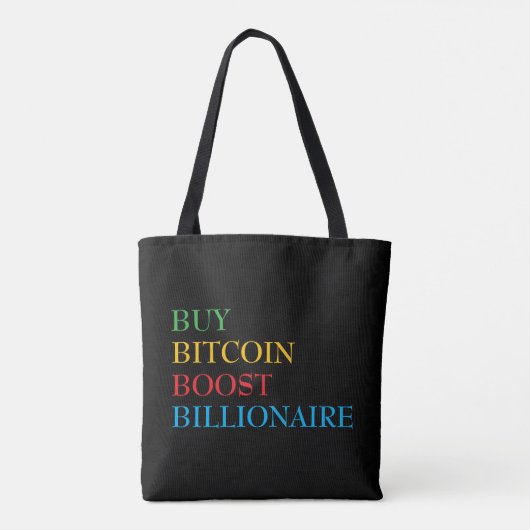 Bitcoin Crypto Tote Bag (Achterkant)