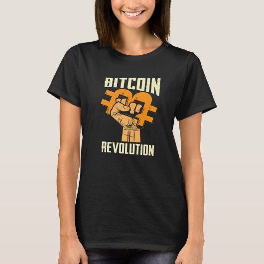 Bitcoin Cryptocurrency BTC Revolution Bitcoin Trad T-shirt (Voorkant)