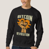 Bitcoin Cryptocurrency BTC Revolution Bitcoin Trad Trui (Voorkant)