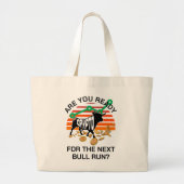 Bitcoin CRYPTOcurrency BULL RUN Grote Tote Bag (Voorkant)