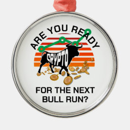 Bitcoin CRYPTOcurrency BULL RUN Metalen Ornament