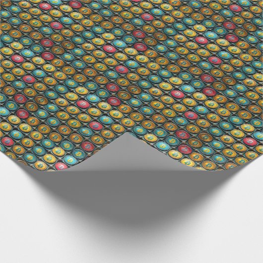 Bitcoin Cryptocurrency Collectie Gift Wrap Cadeaupapier (Hoek)