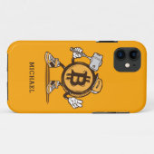 Bitcoin Cryptocurrency Grappige Cartoon Gepersonal Case-Mate iPhone Case (Achterkant (horizontaal))