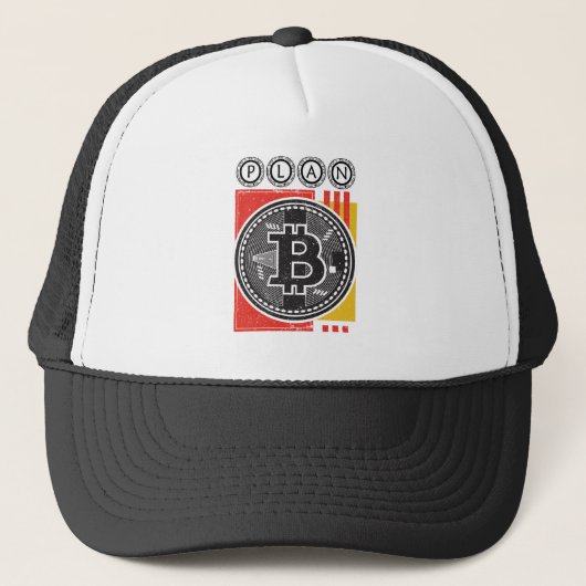 Bitcoin - Cryptovaluta - Plan B Trucker Pet (Voorkant)