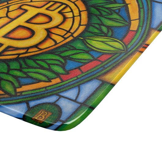 Bitcoin Cutting Board Snijplank (Hoek)