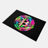 "Bitcoin Cypherpunk" Olie Schilderij Deurmat (Schuin)