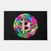 "Bitcoin Cypherpunk" Olie Schilderij Deurmat (Voorkant)
