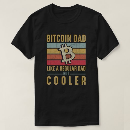 Bitcoin Dad - Cool Crypto Tech-Savvy Vader Design T-shirt (Design voorkant)