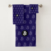 Bitcoin Dark Blue Bad Handdoek (Insitu)