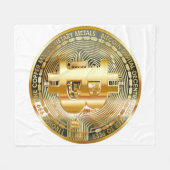 Bitcoin deken: Gezellig tot de toekomst van valuta Fleece Deken (Voorkant (Horizontaal))