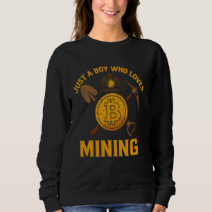 Bitcoin delven is gewoon een jongen die Crypto Min Trui