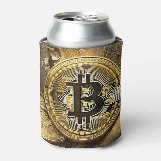 Bitcoin Design Koelbox Blikjeskoeler (Blikje Voorkant)