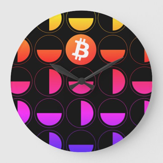 Bitcoin Designer Grote Klok (Voorkant)