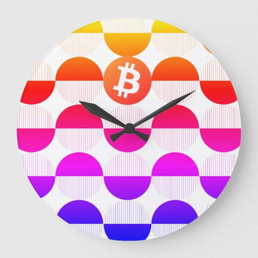 Bitcoin Designer Grote Klok (Voorkant)