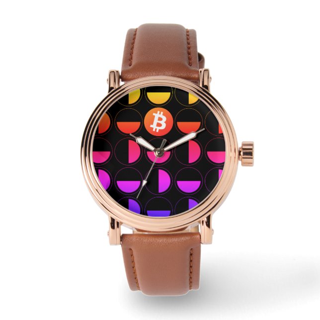 Bitcoin Designer Horloge (Voorkant)