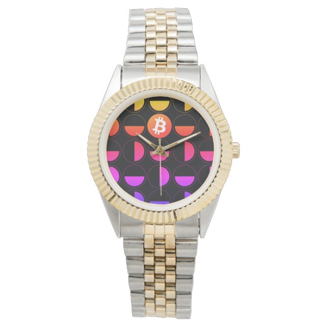 Bitcoin Designer Horloge (Voorkant)