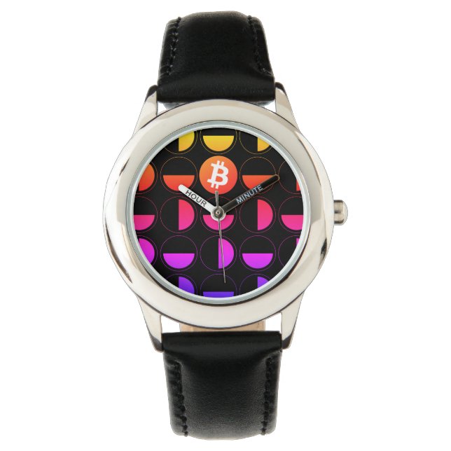 Bitcoin Designer Horloge (Voorkant)
