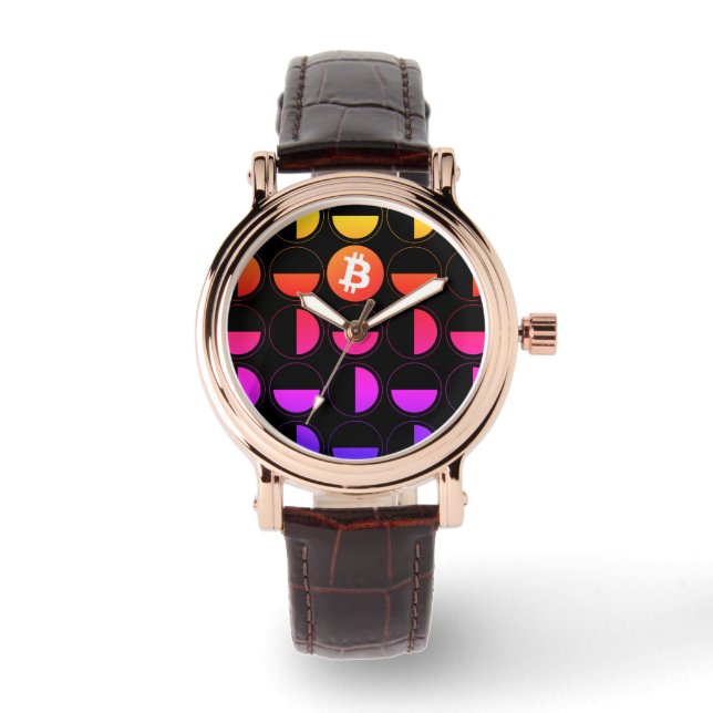 Bitcoin Designer Horloge (Voorkant)