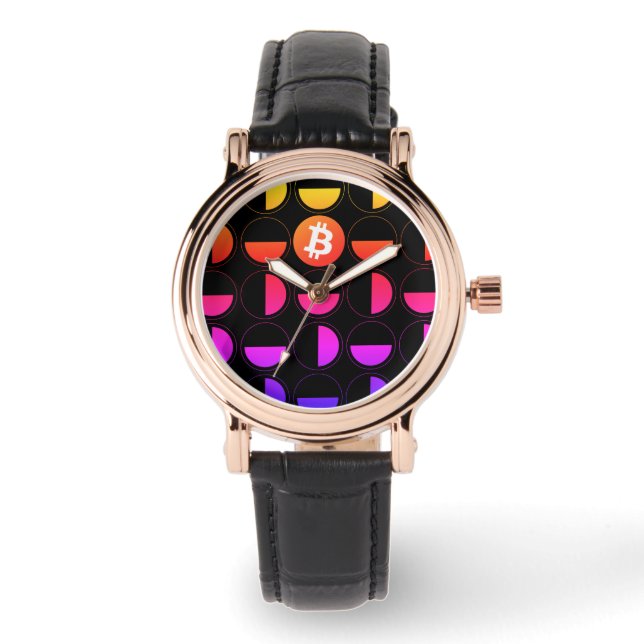 Bitcoin Designer Horloge (Voorkant)