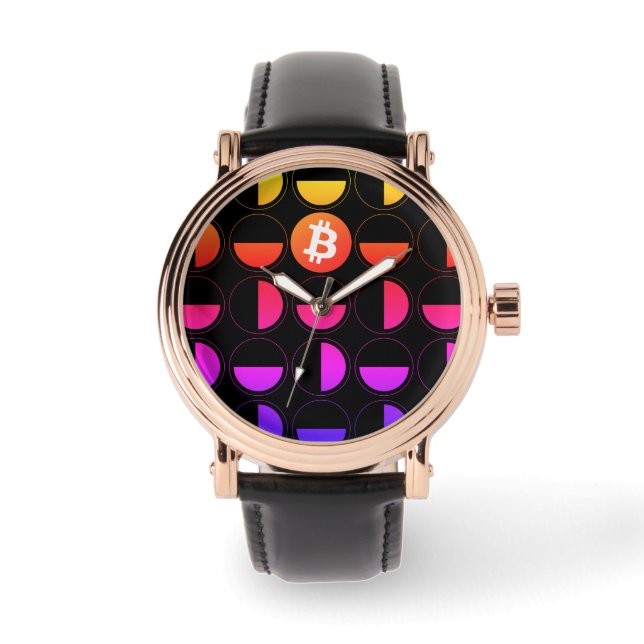 Bitcoin Designer Horloge (Voorkant)