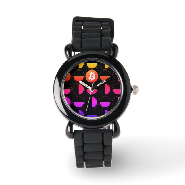 Bitcoin Designer Horloge (Voorkant)