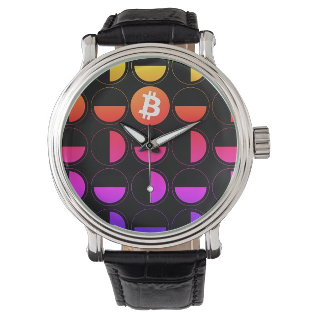 Bitcoin Designer Horloge (Voorkant)