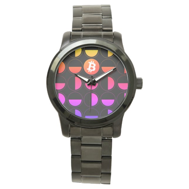 Bitcoin Designer Horloge (Voorkant)