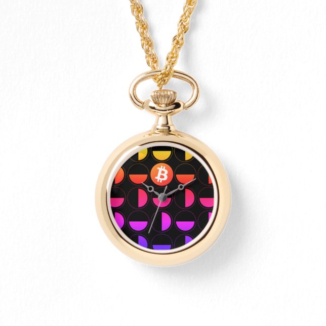 Bitcoin Designer Horloge (Voorkant)