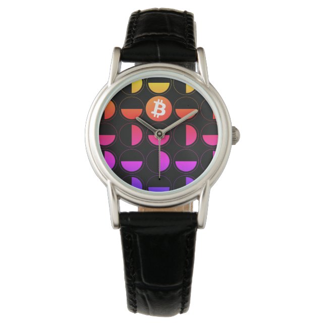 Bitcoin Designer Horloge (Voorkant)