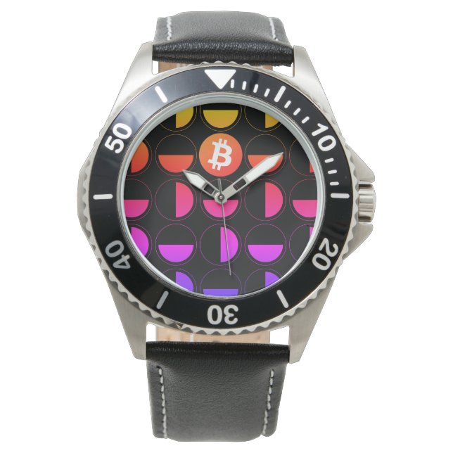 Bitcoin Designer Horloge (Voorkant)