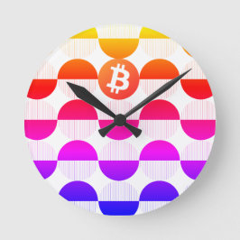 Bitcoin Designer Ronde Klok