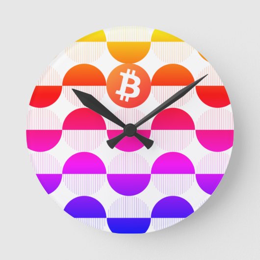 Bitcoin Designer Ronde Klok (Voorkant)