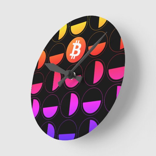 Bitcoin Designer Ronde Klok (Hoek)