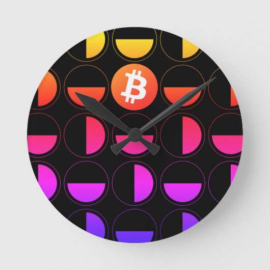 Bitcoin Designer Ronde Klok (Voorkant)