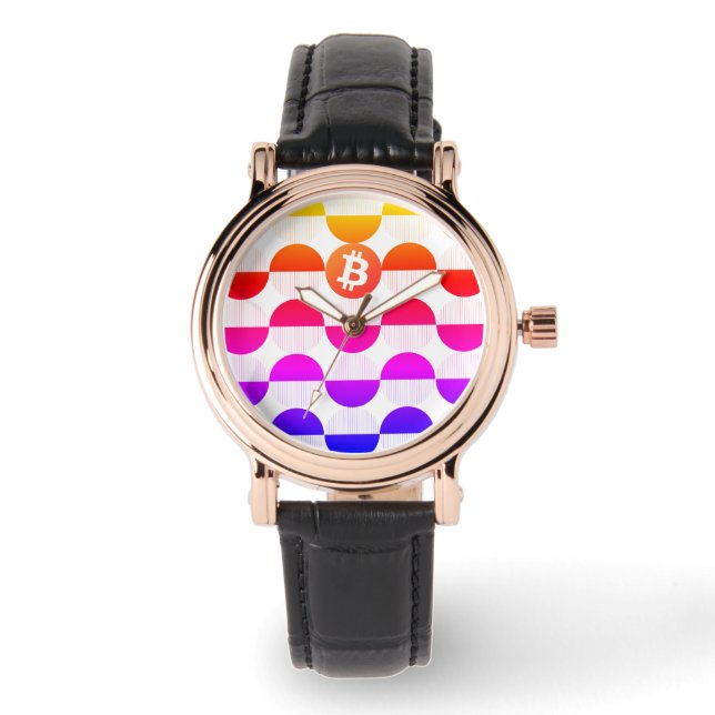 Bitcoin Designer Watch Horloge (Voorkant)