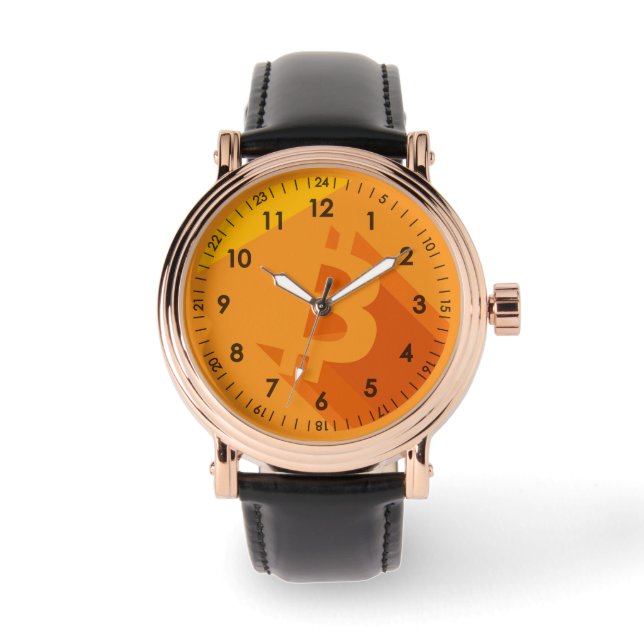 Bitcoin Designer Watch Horloge (Voorkant)