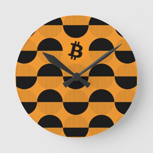 Bitcoin Designer Watch Ronde Klok (Voorkant)