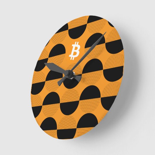 Bitcoin Designer Watch Ronde Klok (Hoek)