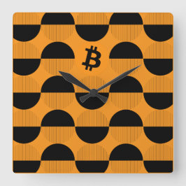 Bitcoin Designer Watch Vierkante Klok