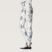 Bitcoin Digitaal Geld Witte Cryptocurrency Leggings (Links)