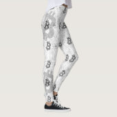 Bitcoin Digitaal Geld Witte Cryptocurrency Leggings (Rechts)