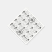 Bitcoin Digitale Cryptocurrency Wit Zwart Servet (Hoek)