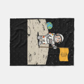 Bitcoin digitale valuta en blockchain technologie fleece deken (Voorkant (Horizontaal))