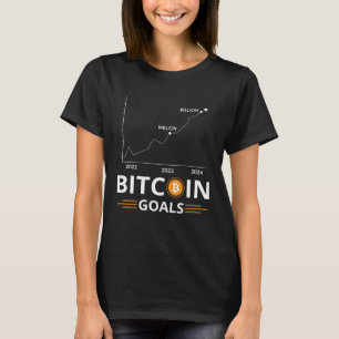 Bitcoin Doelen Grafiek Cryptocurrency Groei T-shirt
