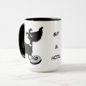 Bitcoin Dogs Sip & Hodl Coffee Mok (Voorkant links)