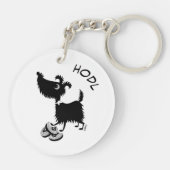 Bitcoin Dogs Stack & Hodl Sleutelhanger (Achterkant)