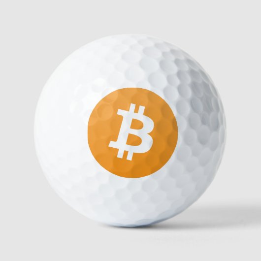 Bitcoin Dozen Golf Balls Golfballen (Voorkant)