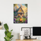 Bitcoin Easter Bunny Crypto Rabbit Hole Poster (Thuiskantoor)