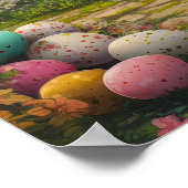 Bitcoin Easter Egg Hole voor konijnen Poster (Hoek)